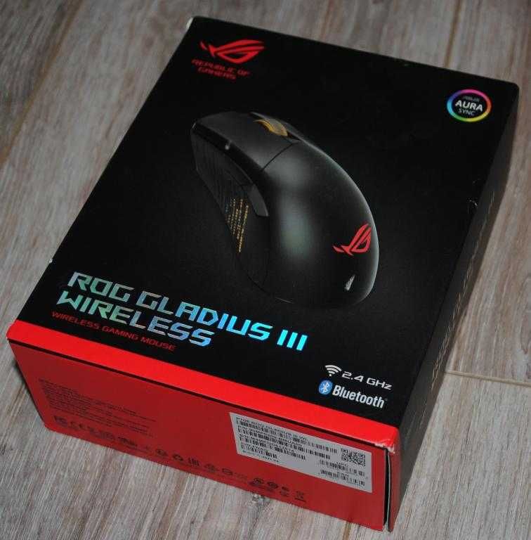 Миша геймерська, ігрова ASUS ROG Gladius III WL (90MP0200-BMUA00) .