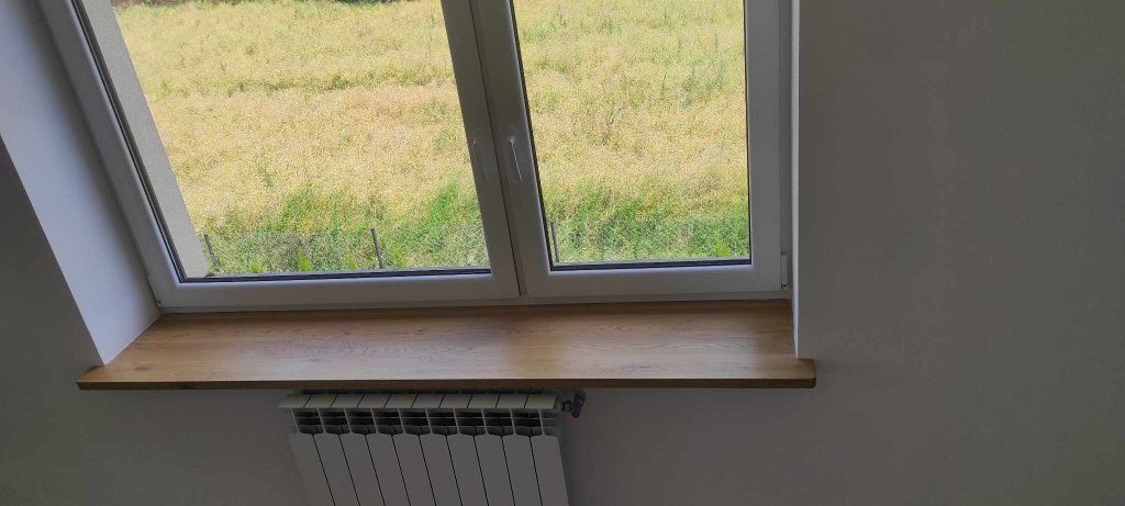 Parapety dębowe. Parapet drewniany