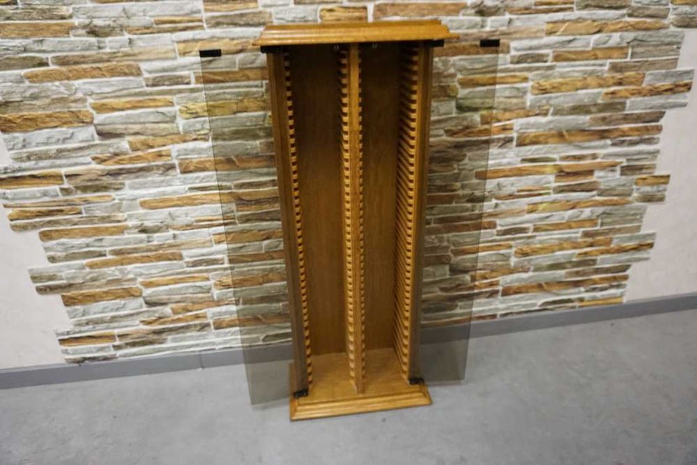 Szafka regał stojak na 94 płyty płyty cd dębowa szer. 40 cm  (d-969)