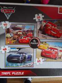 Auta  puzzle firmy Trefl.
Puzzle Cars 3 (Auta) 4 w 1 - 35 elementów