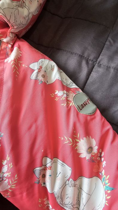 Зимовий комбінезон Lassye , теплий комбінезон , рожевий комбінезон