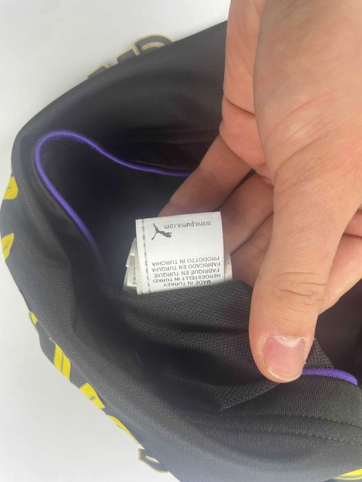 Puma czarna koszulka męska z długim rękawem borussia dortmund burki