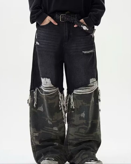 Army baggy pants | Камуфляжні широкі штани jaded type opium sk8 y2k