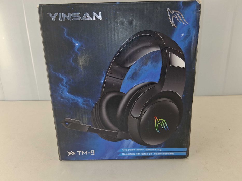 N035 Słuchawki Gamingowe YINSAN TM-9 USB Jack 3.5mm Mikrofon PC PS4