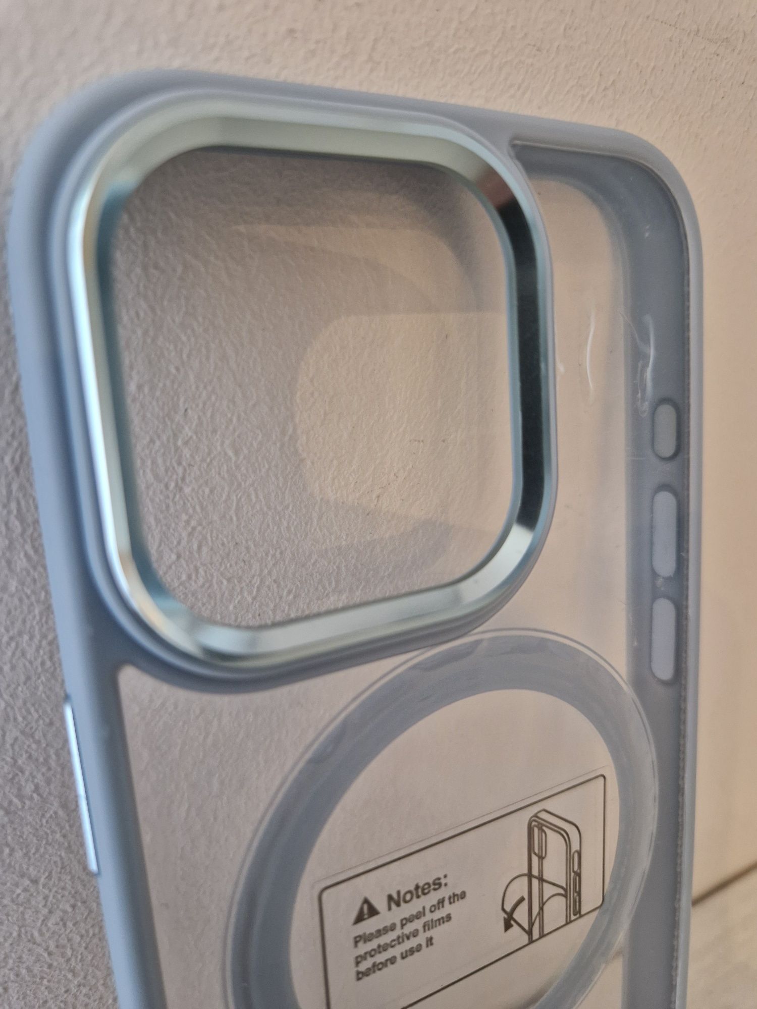 Tel Protect Magnetic Clear Case do Iphone 12/12 Pro Jasnoniebieski