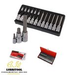 Jogo 16 Chaves Caixa Torx 1/4" 1/2" T8-T60 CT2561 | NOVOS