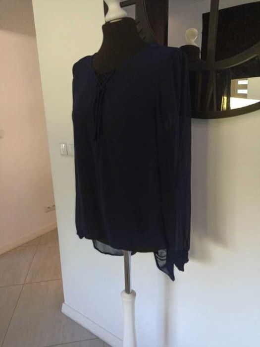 Bluzka szyfonowa granatowa M/L