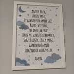 Obraz obrazek plakat w ramie rama ramka modlitwa anioł stróż