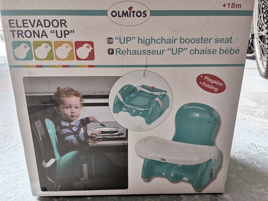 Trona plegável, cadeira de jantar infantil