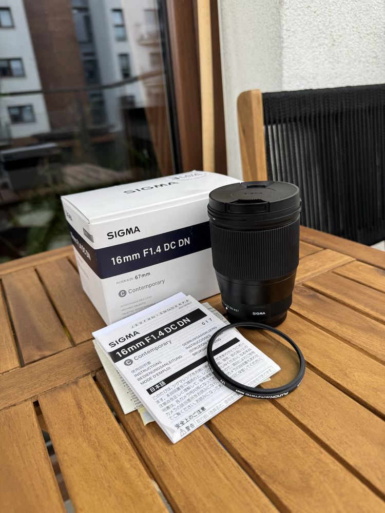 Obiektyw Sigma 16mm f1.4 DC DN Fujifilm X + gratis