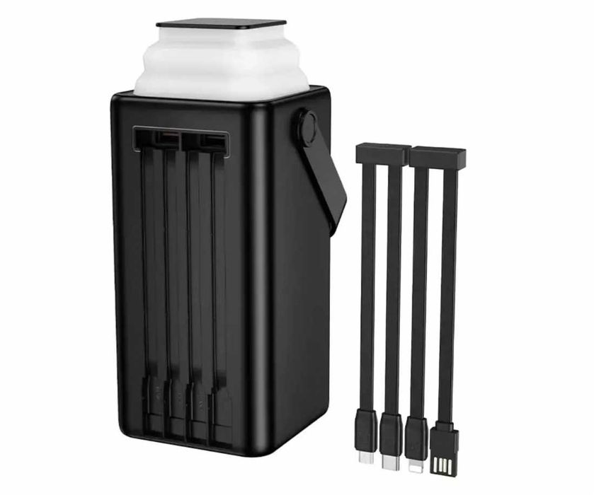 Павербанк BOROFONE BJ65 22.5W 30000mAh з кабелями, ліхтариком