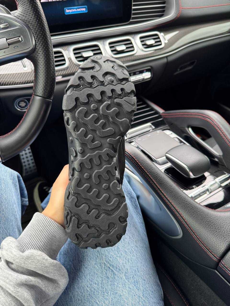 Мужские кроссовки Nike React Vision Triple Black & Premium. 40-45