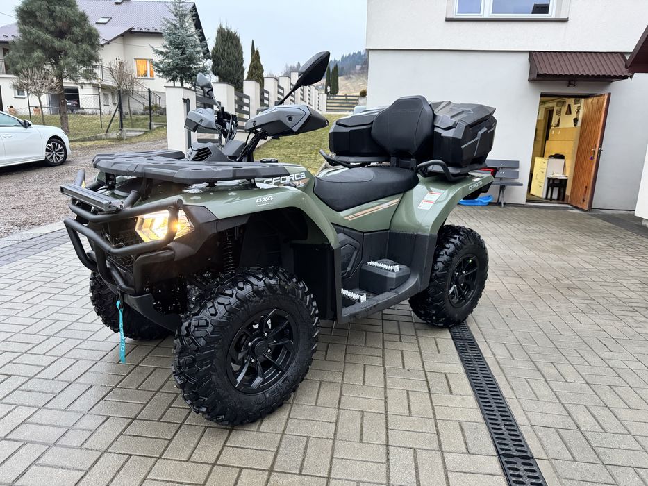 Quad CfMoto 520L halogen grzane manetki bompery NOWY