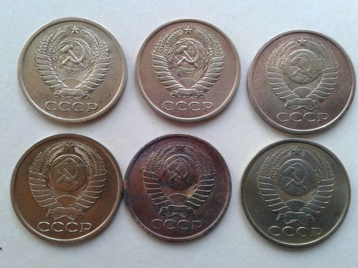 Монеты 5 копеек СССР