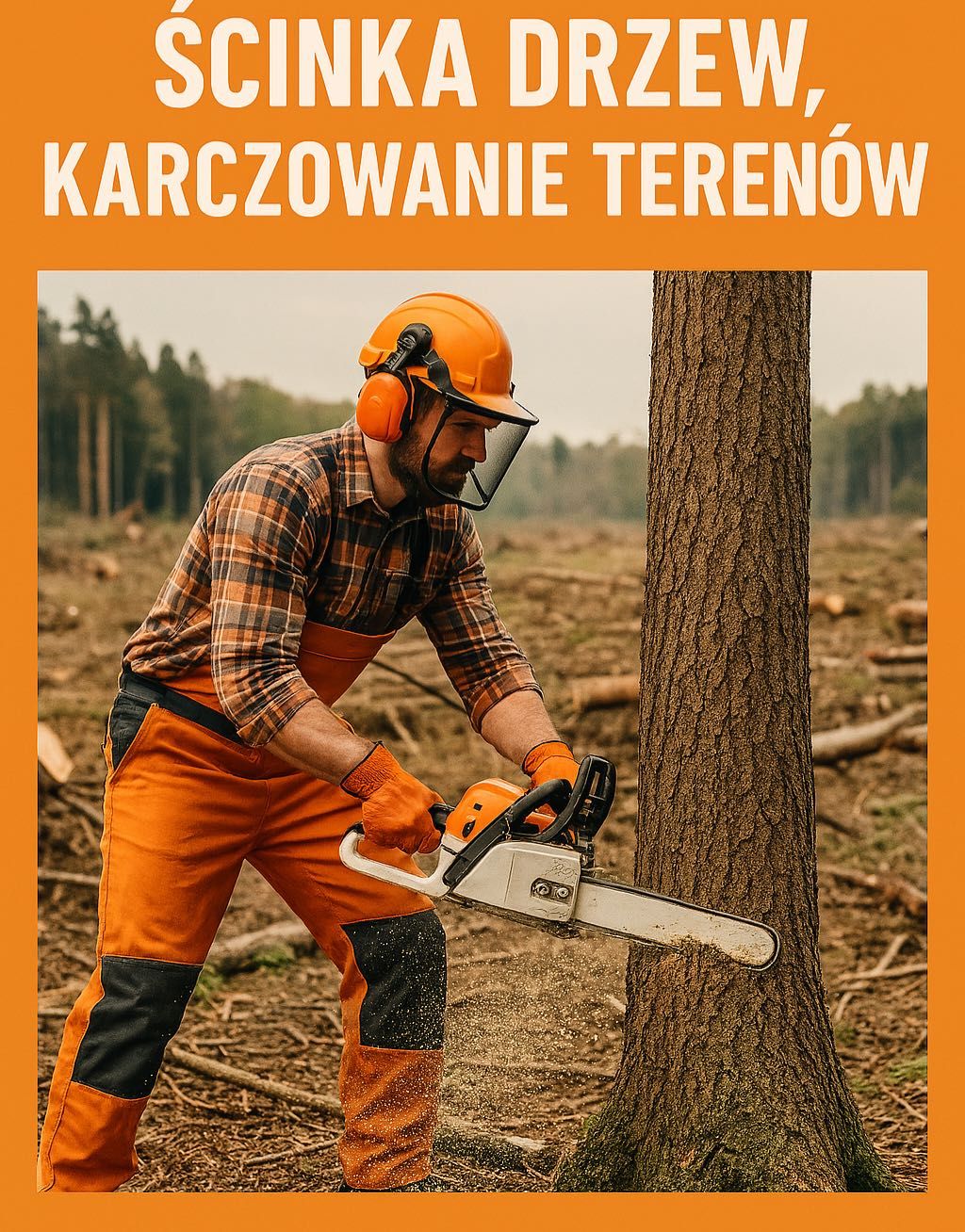 Wycinka drzew ,ścinka  drzew i karczowanie terenu!