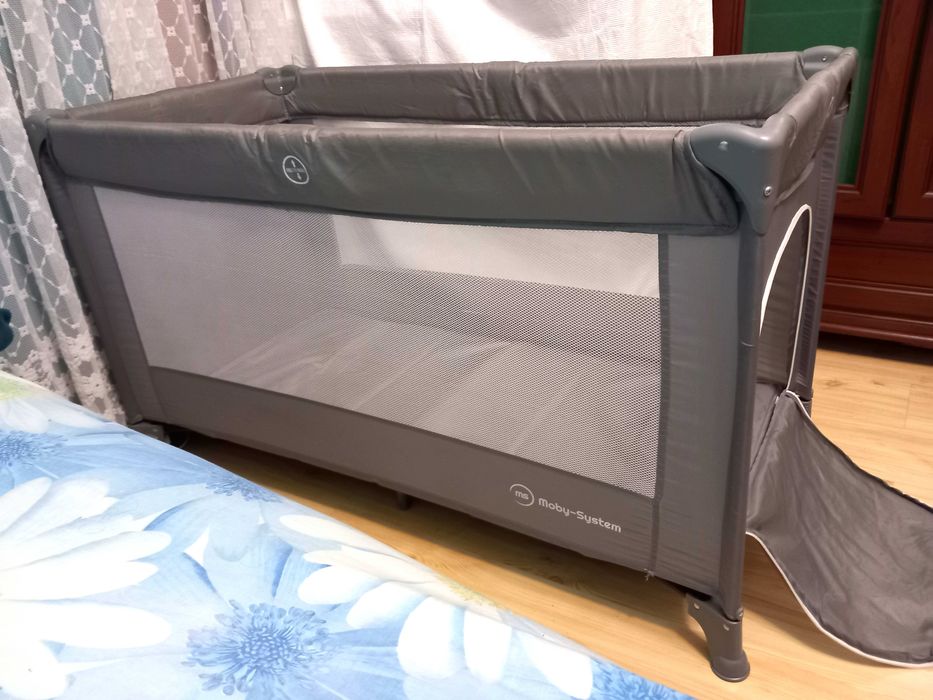 Łóżeczko turystyczne MOBY-SYSTEM Kojec dla dziecka składany 125x65x74