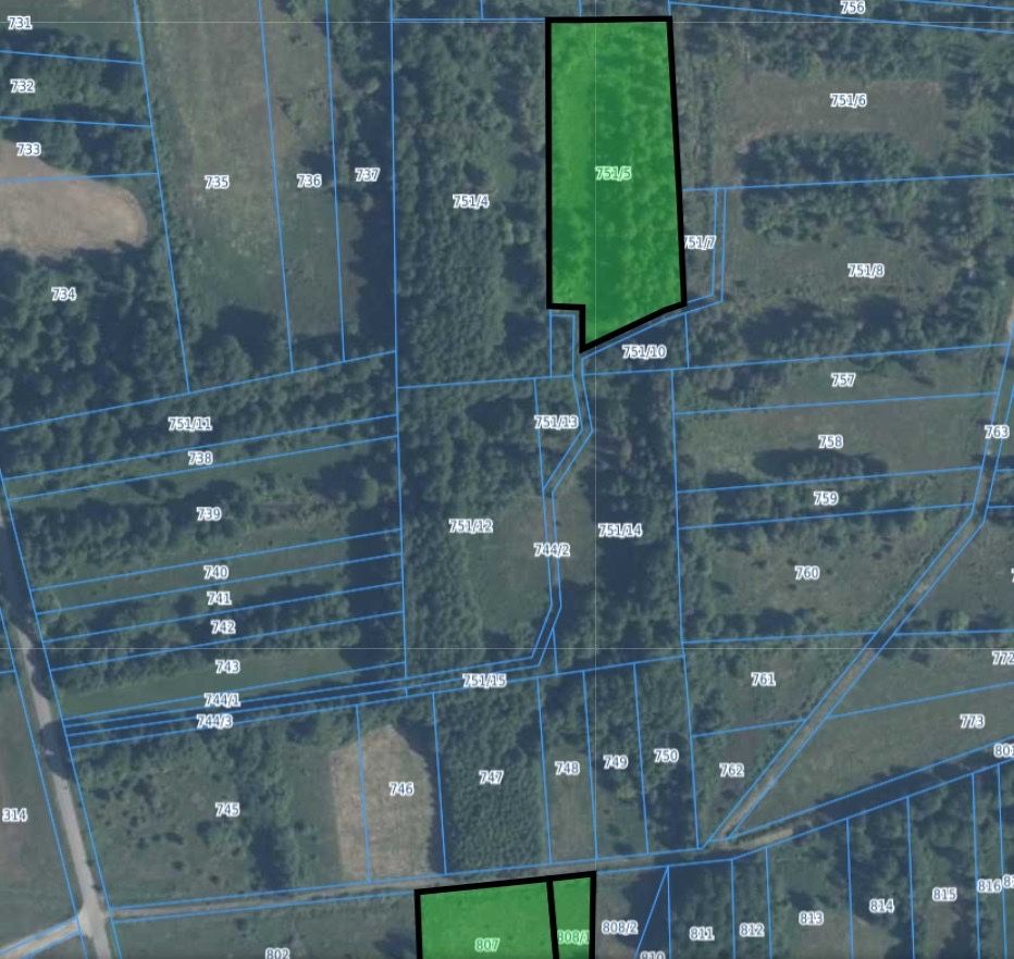 3 dzialki Złotki, gm. Sadowne  (sprzedaż prywatna] powierzchnia 1,32ha