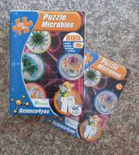Puzzle e livro infantil  Science4you Micróbios 80 Peças [NOVO]