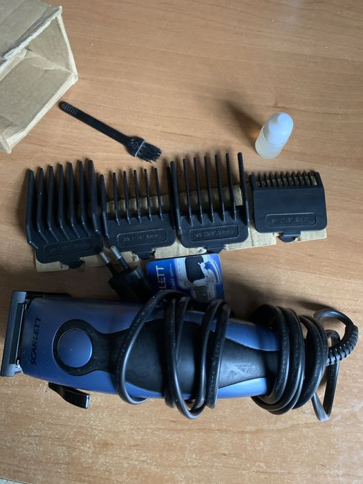 машинка для стрижки, тример, повний комплект, Scarlett. 10 вт, нова