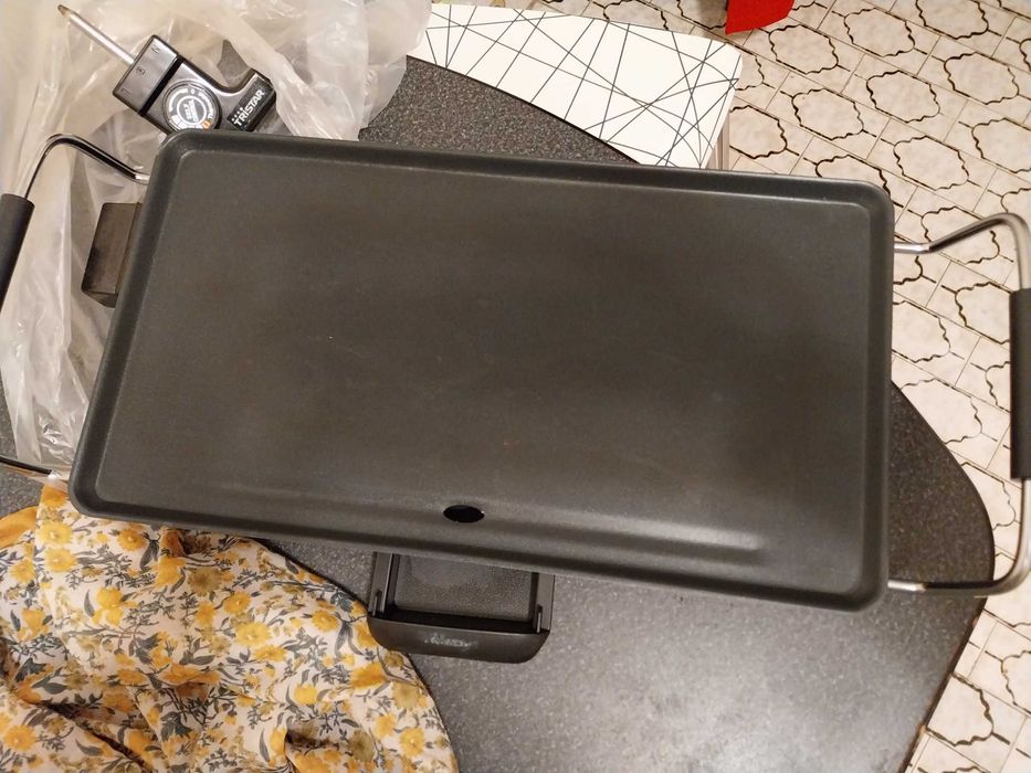 Placa/prancha grelhador eléctrica de mesa