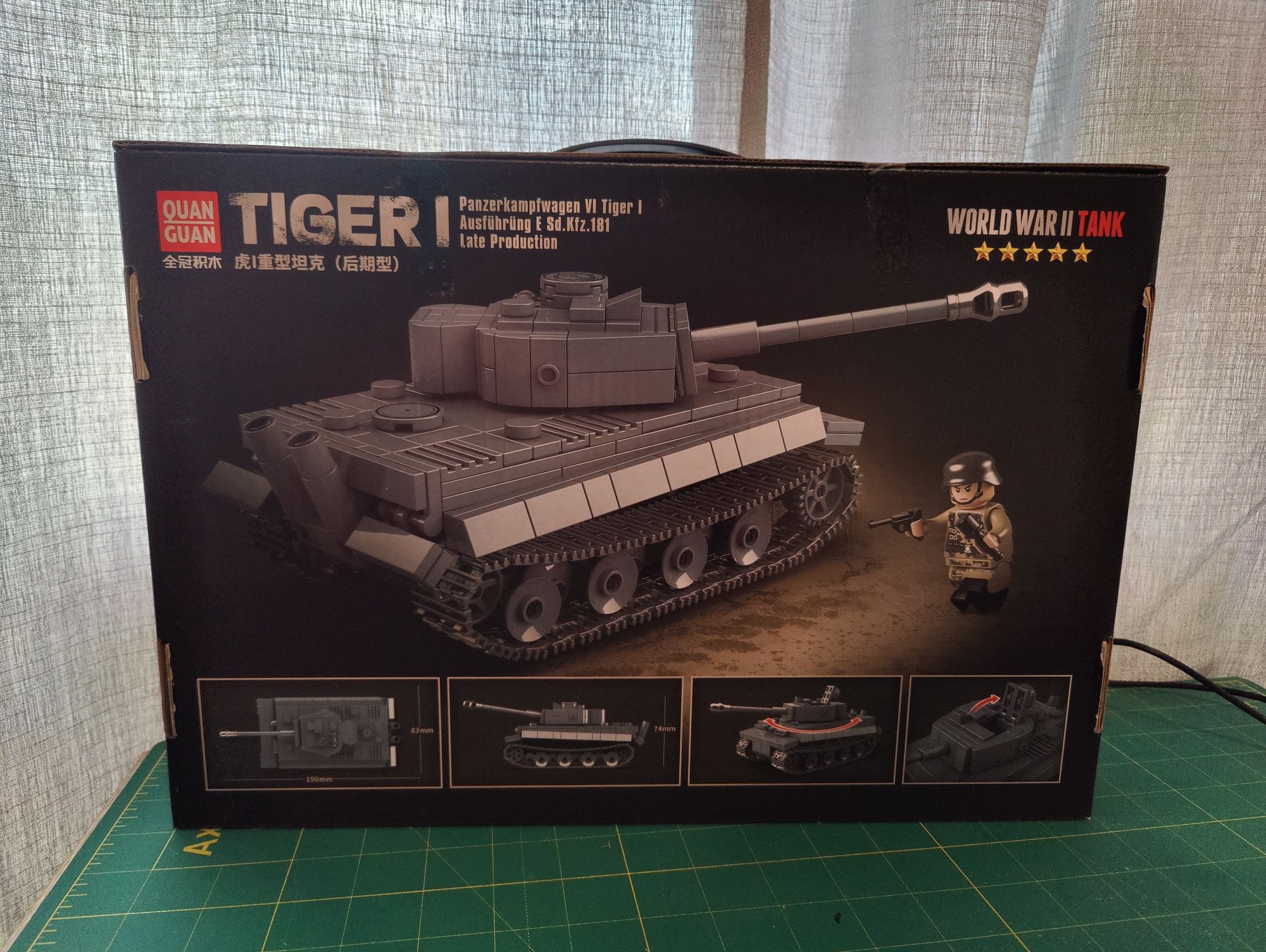 Конструктор (лего) танк Тигр I, 503 деталі