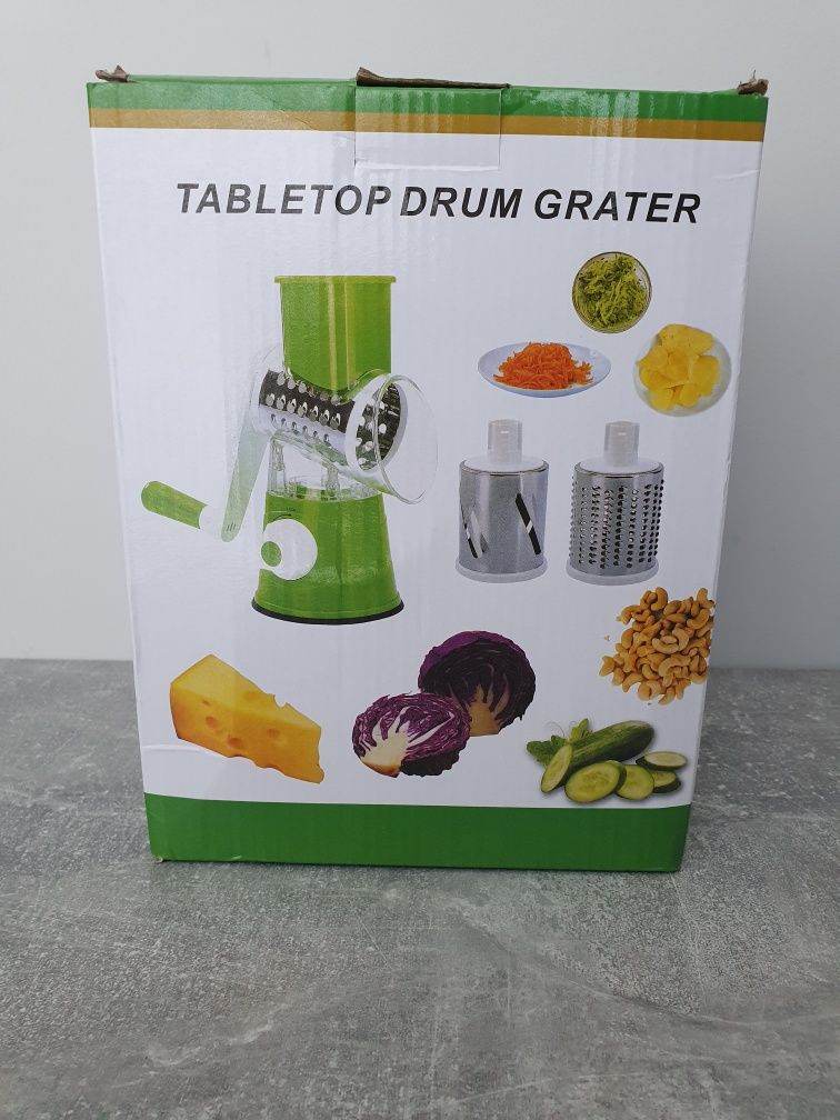 Ручна механічна овочерізка мультислайсер Tabletop Drum Grater тертка