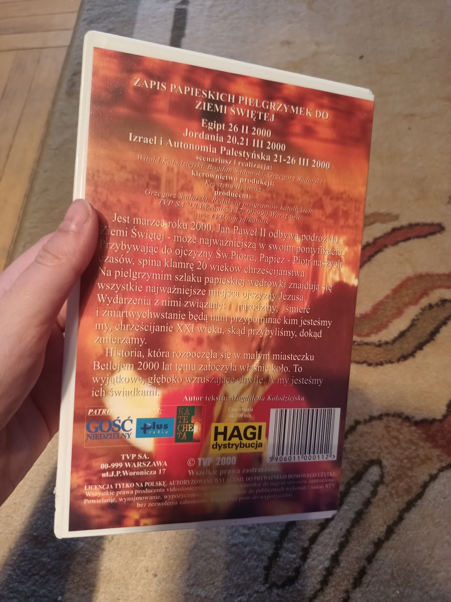 Film VHS na magnetowid Jan Paweł II w Ziemi Świętej