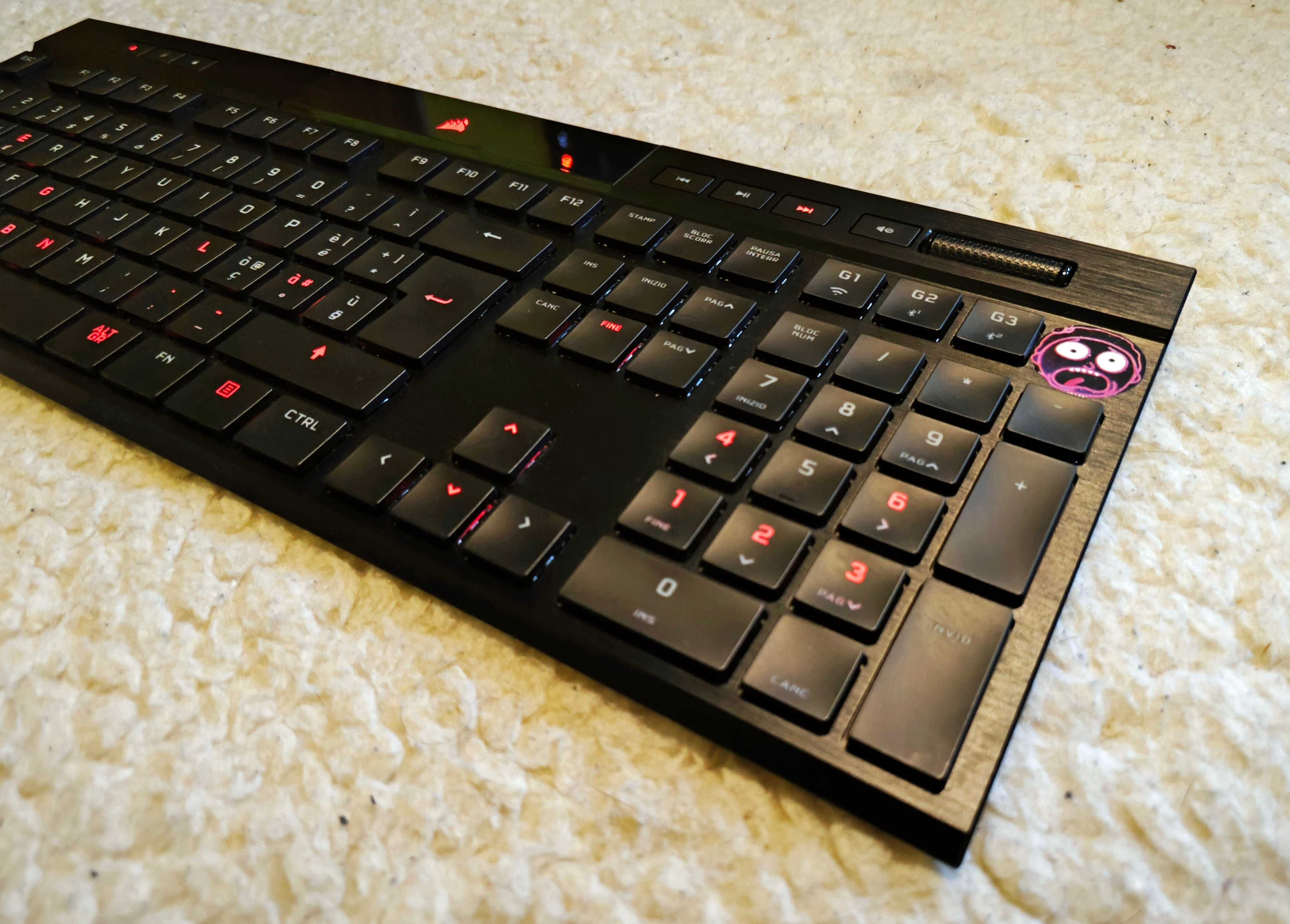 Klawiatura Corsair K100 Air Wireless RGB - Italiano