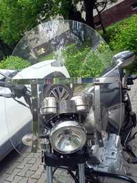Duża szyba motocyklowa uniwersalna mocowania Romet