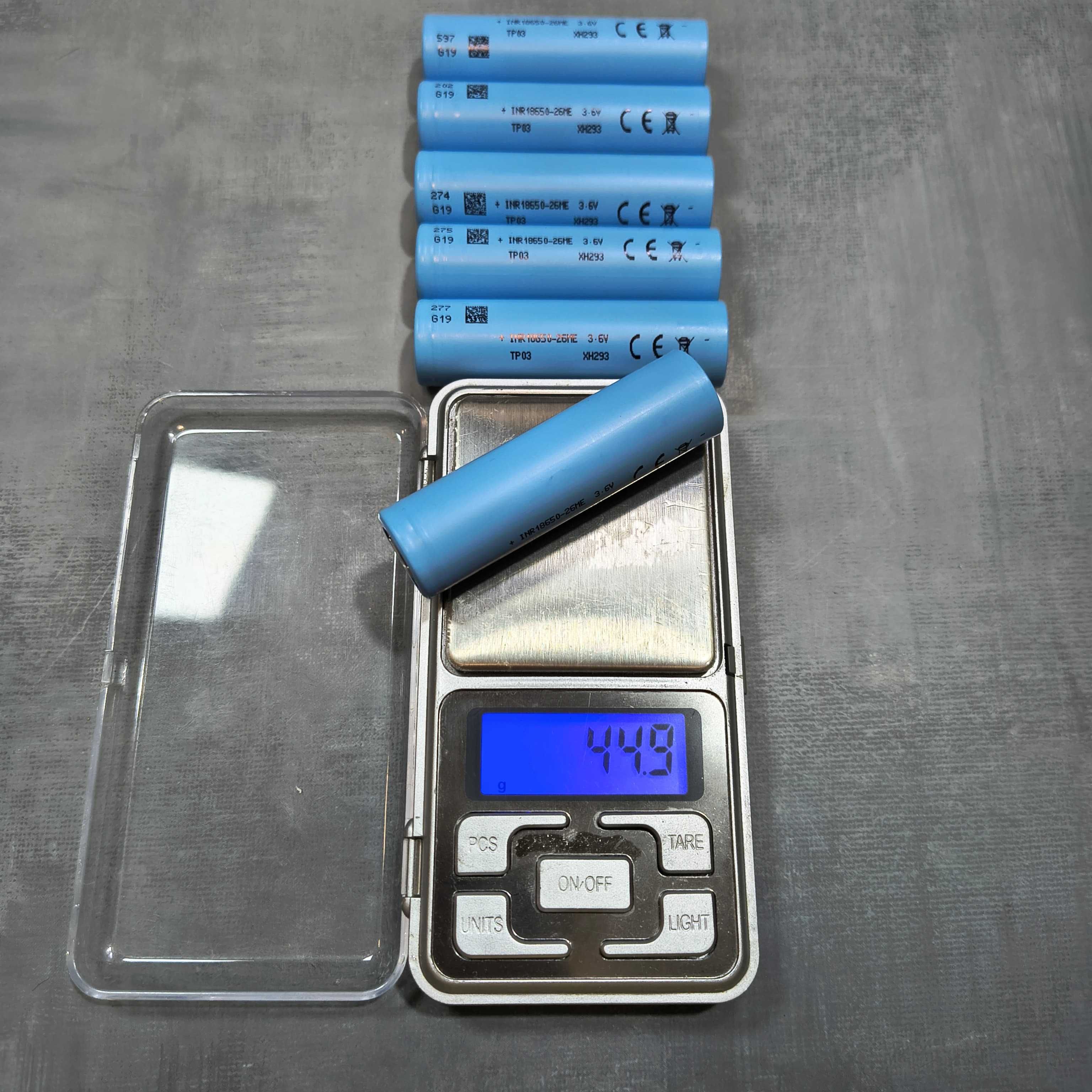Высокотоковый 18650 аккумулятор Tenpower INR18650-26ME 2600mAh 15A