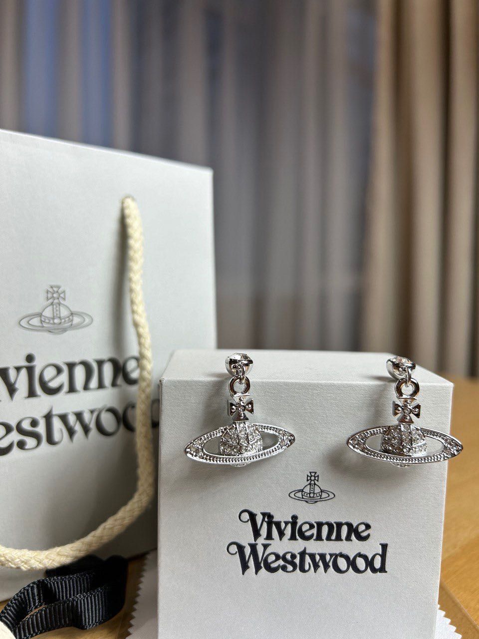 Vivienne Westwood Saturn Earrings сережки серьги