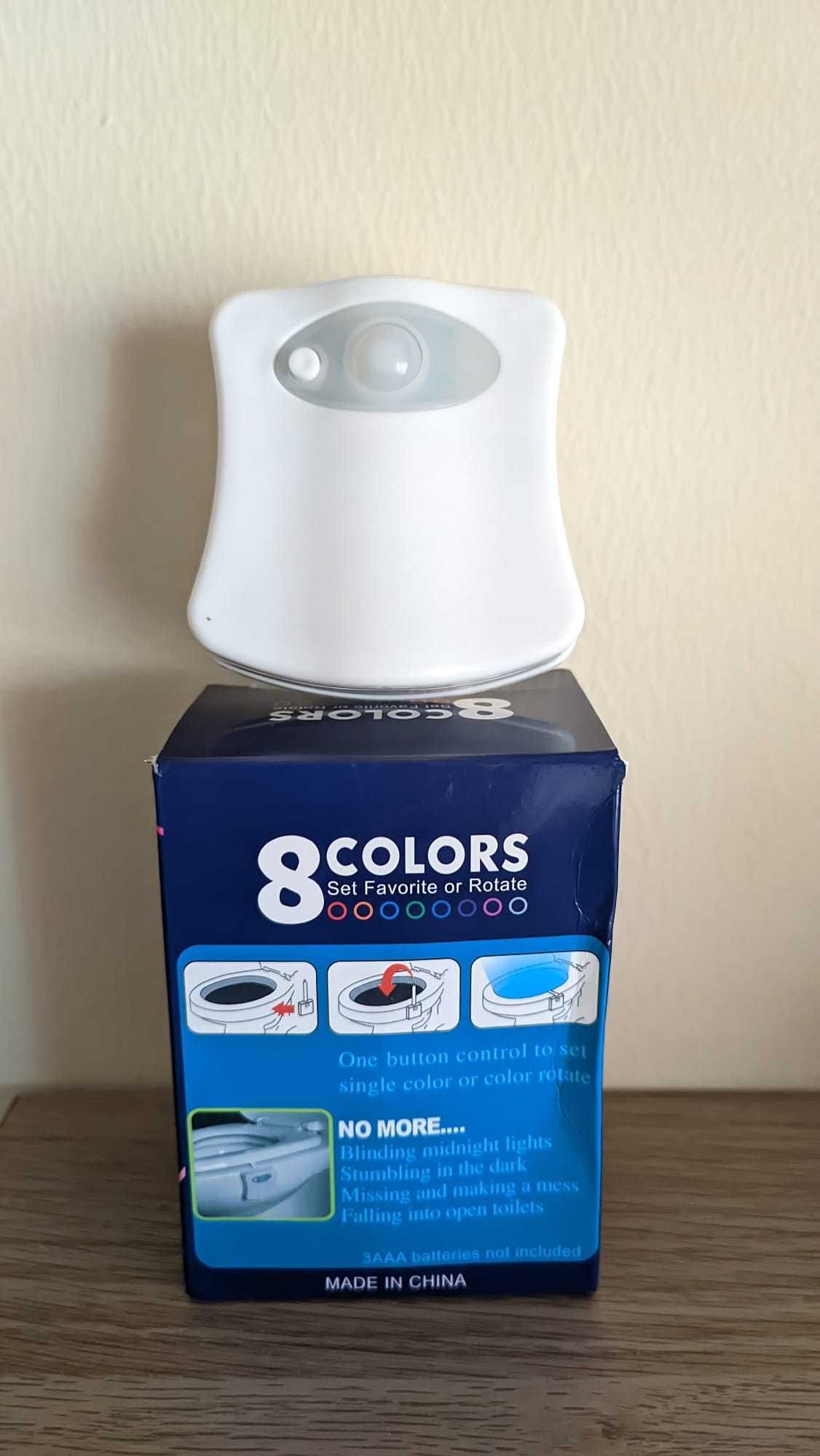 Luz noturna para sanita com sensor de movimento