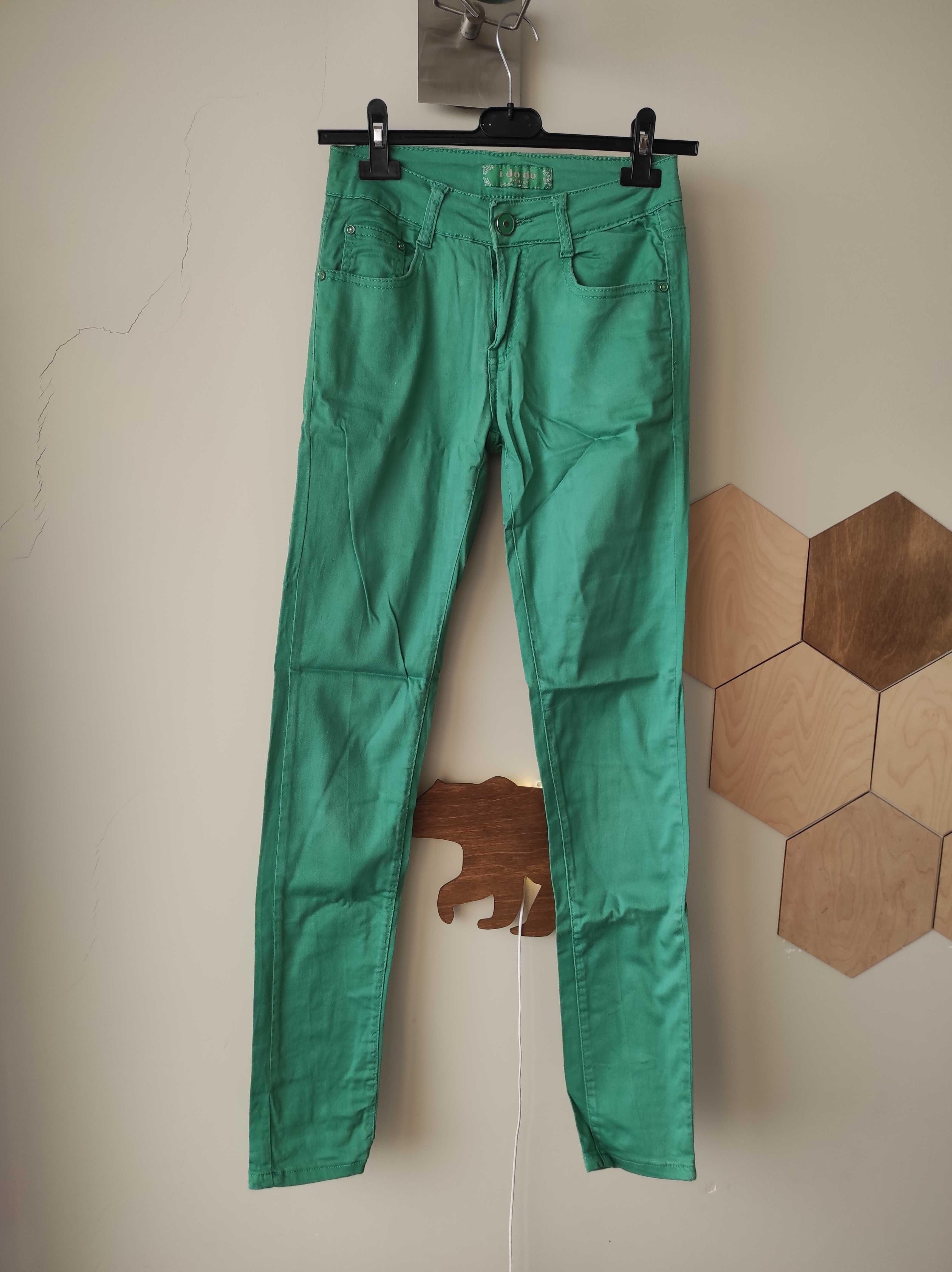 Spodnie letnie, wiosenne, zielone, 36, M