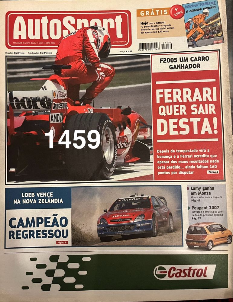 Vendo jornais AutoSport - ano 2005