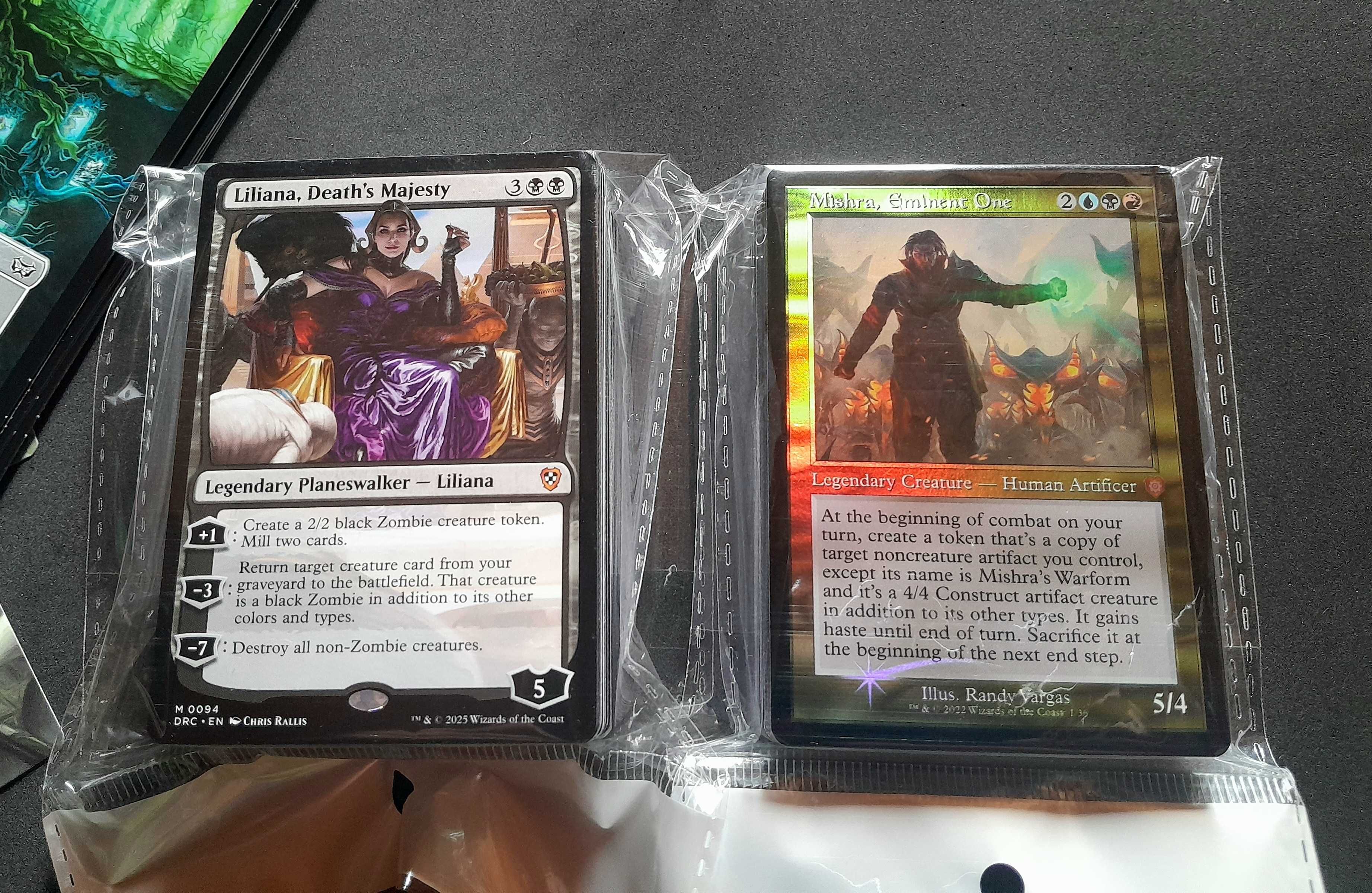MTG- 71 Rares+50 Foils+ Set Scheme Cards+ Art Cards+ Dados