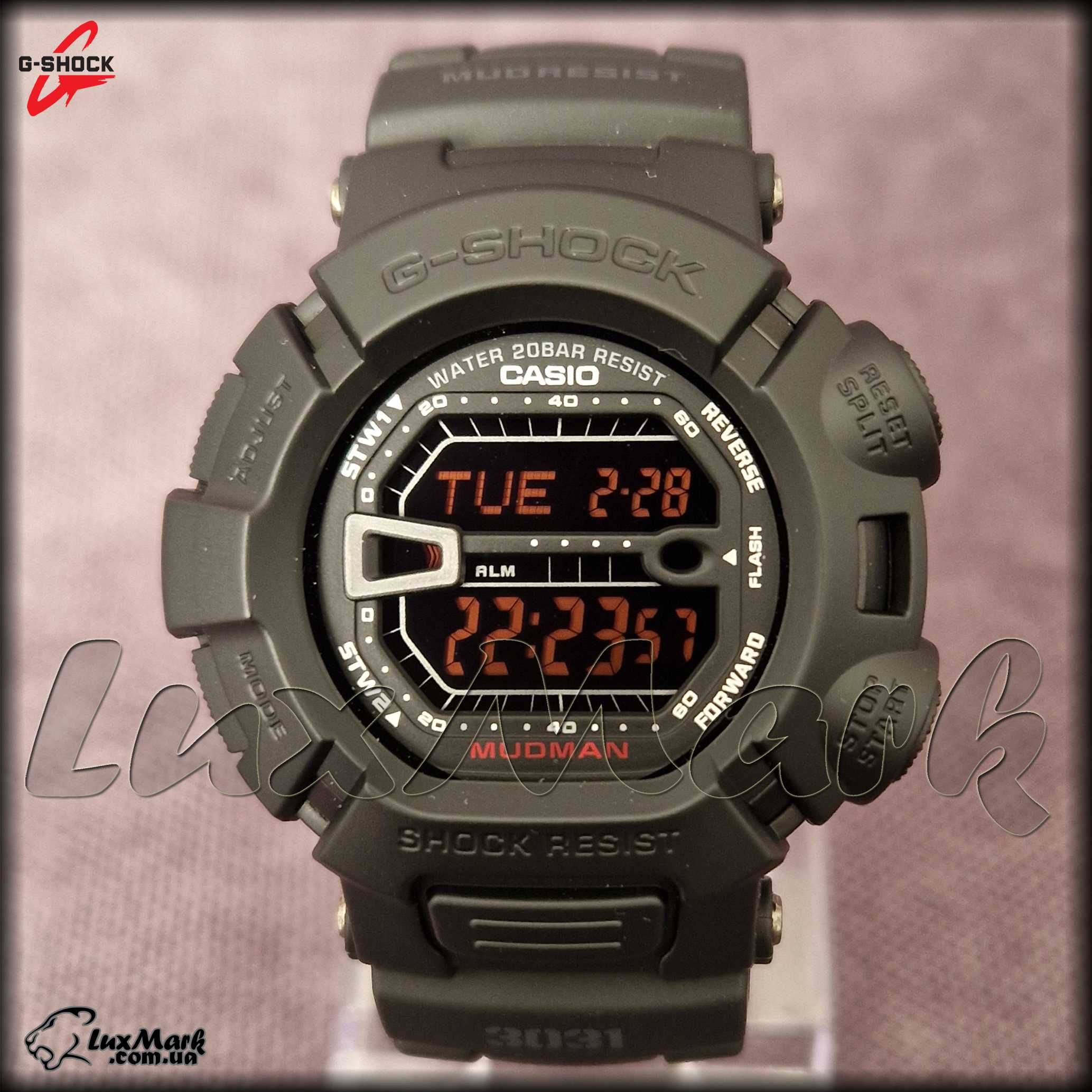 Годинник чоловічий Casio G-Shock Mudman G-9000MS-1 All Black