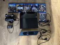 Konsola Playstation4 , 2pady+ladowarka ,pelne okablowanie+6gier