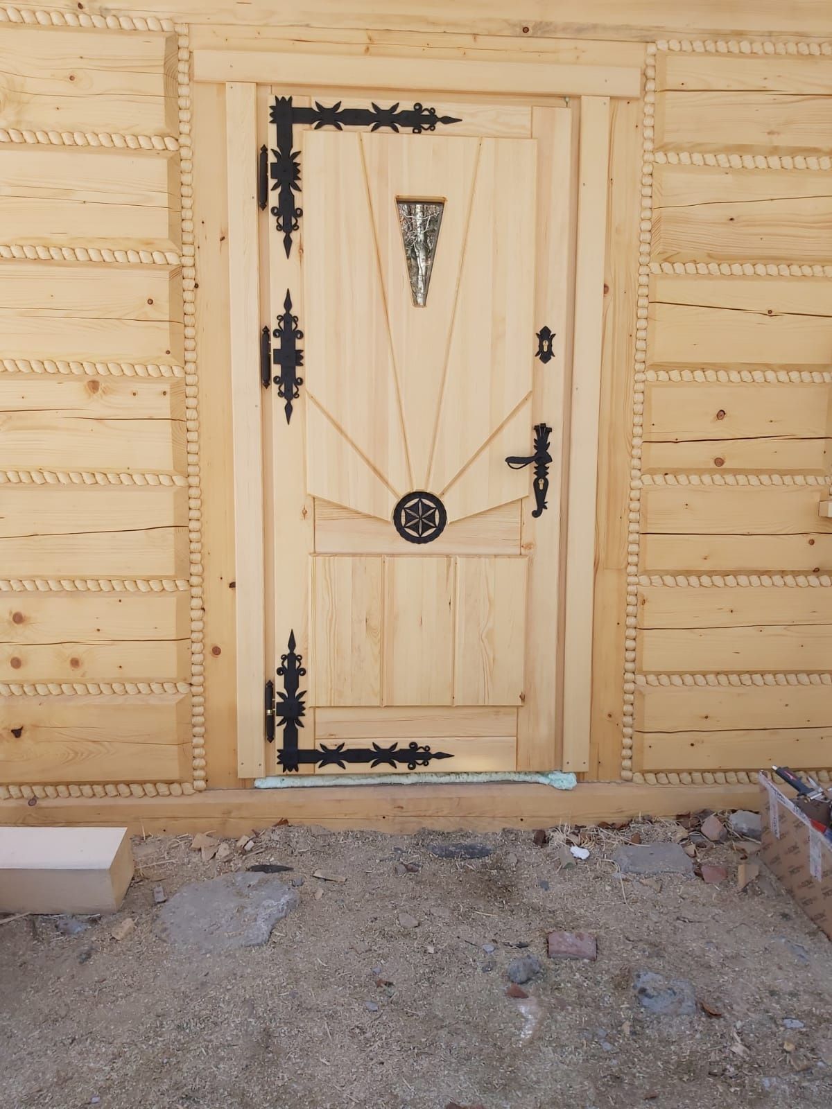 Drzwi drewniane Goralskie zewnętrzne wejściowe wewnetrzne G1
