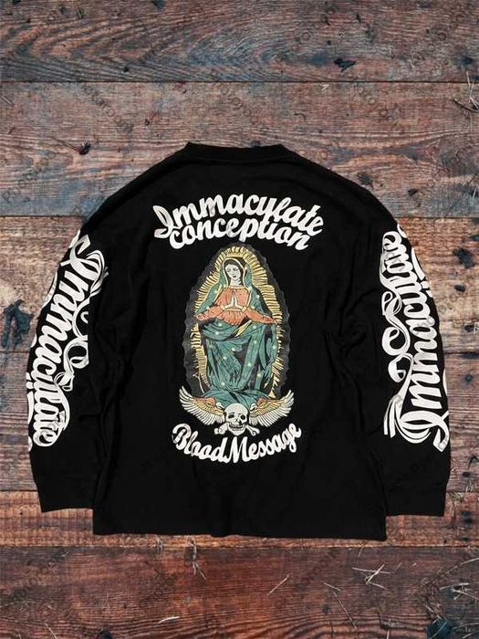 Bluza affliction youngguns blood message Maria r.L czarny skull church