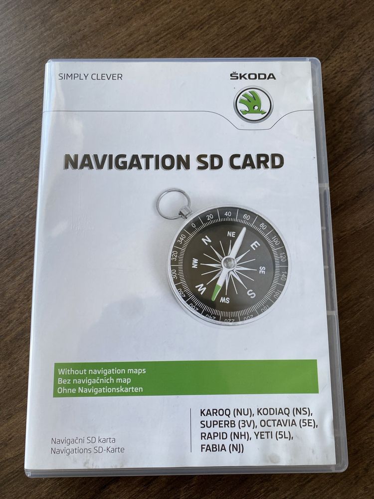Navigation SD card Škoda (карта навігації шкода)