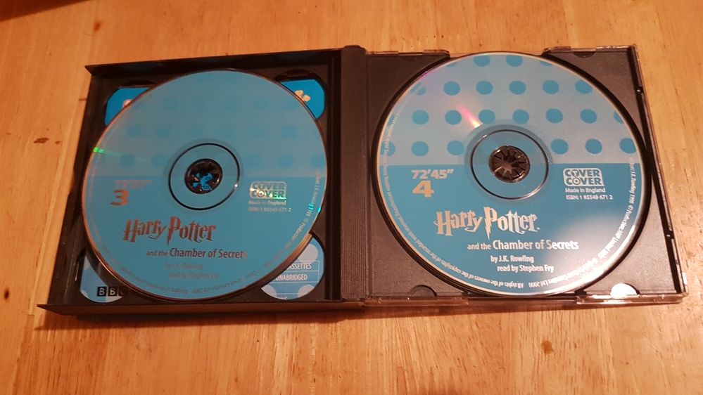 8 płyt.Harry Potter and the chamber of secrets wersja angielska