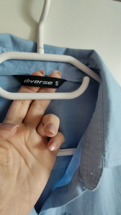 Koszula damska Diverse rozmiar S w błękitnym kolorze
