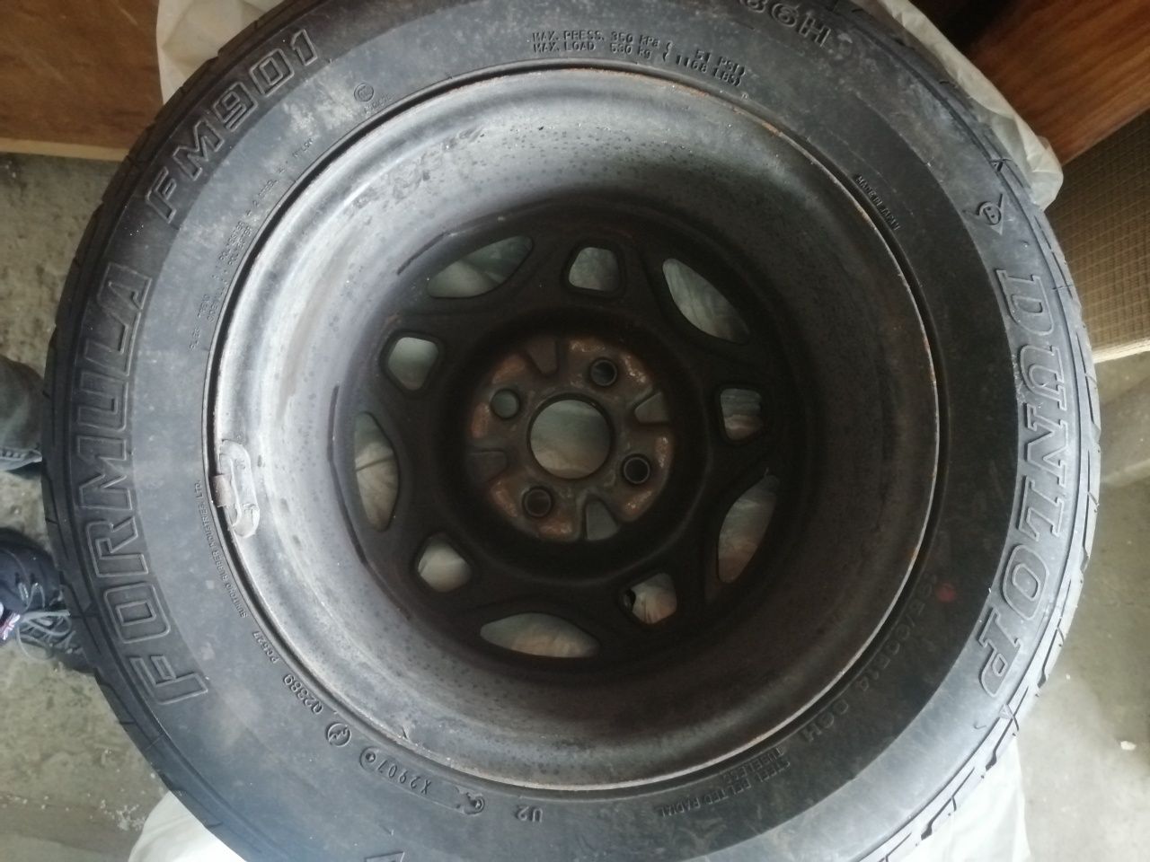 Felgi Lemmers 14' 4x100 i opony Dunlop komplet 4 sztuki ( 195 60 R14)