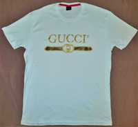 Nowy T-shirt Koszulka GUCCI ITALY biala na prezent OKAZJA L