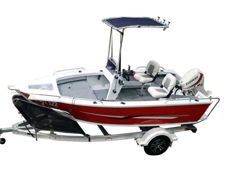 Daszek pokładowy na łódź wędkarską lub ponton RIB • T–TOP • BIMINI–TOP