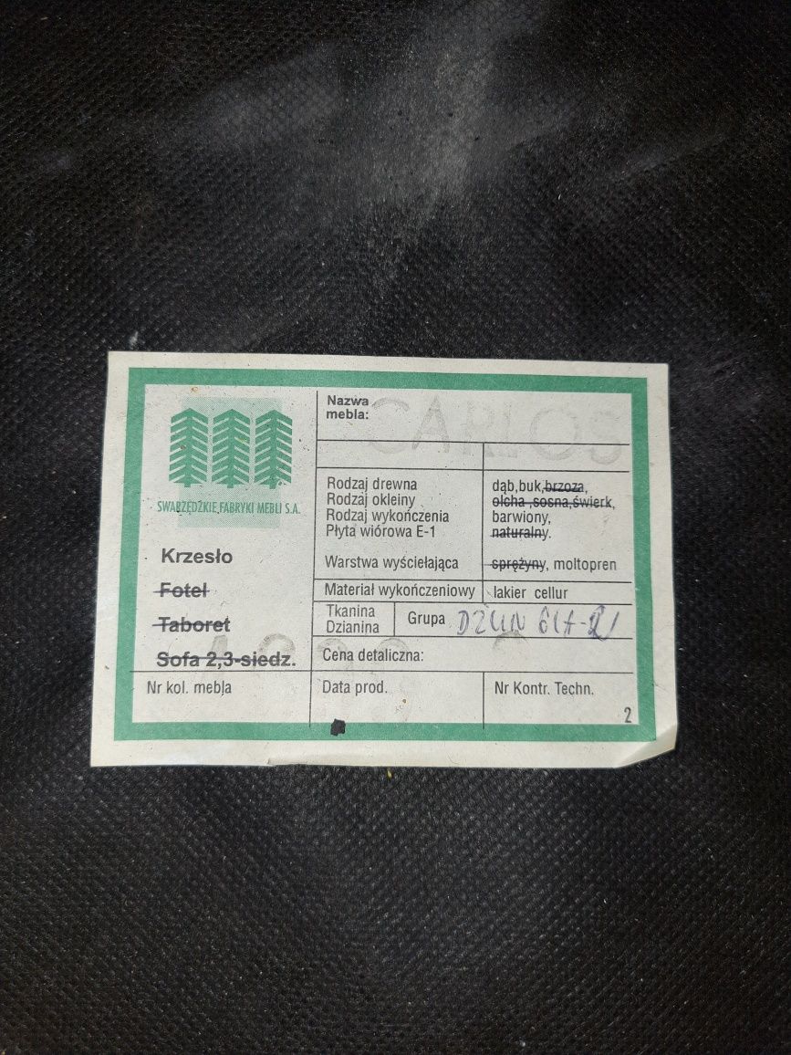 Krzesła 6 sztuk.