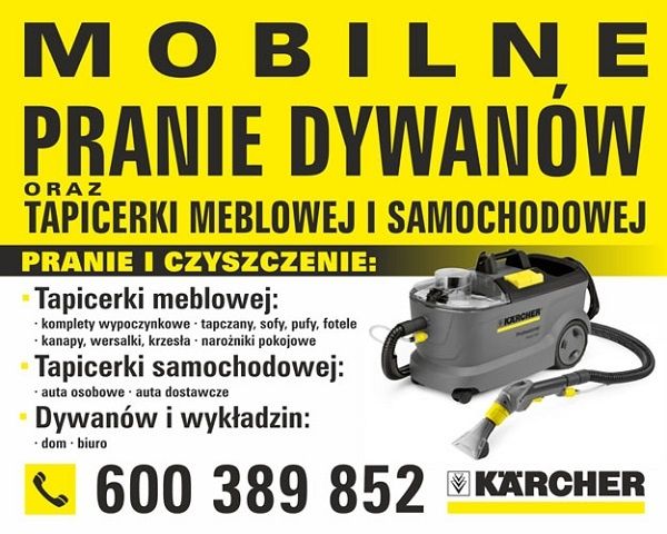 Mobilne pranie tapicerki • meblowej i samochodowej