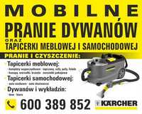 Mobilne pranie tapicerki • meblowej i samochodowej