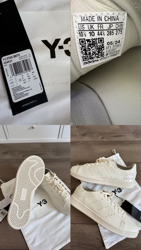 Adidas Y-3 Yohji Yamamoto Stan Smith IG4037 оригінал 44,5р