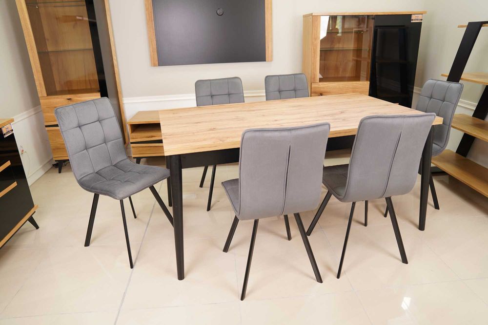 (57WR) Stół st-05 rozkładany + 6 krzeseł orlando solar 96, 1650 zł